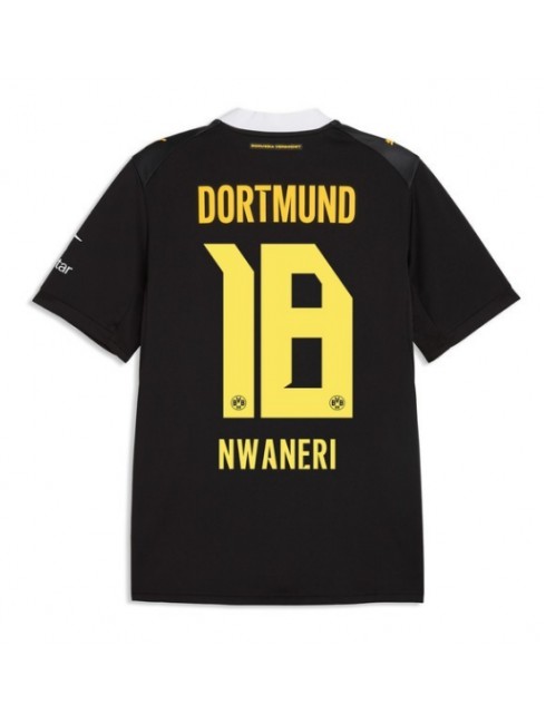 Moški Nogometna dresi replika Borussia Dortmund Ethan Nwaneri #18 Gostujoči 2026-27 Kratek rokav Moški Nogometna dresi replika Borussia Dortmund Ethan Nwaneri #18 Gostujoči 2026-27 Kratek rokav